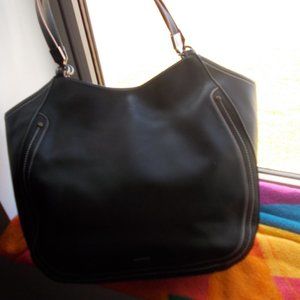 Brahmin Thelma Black & Pink Ex-Lrg. Handbag